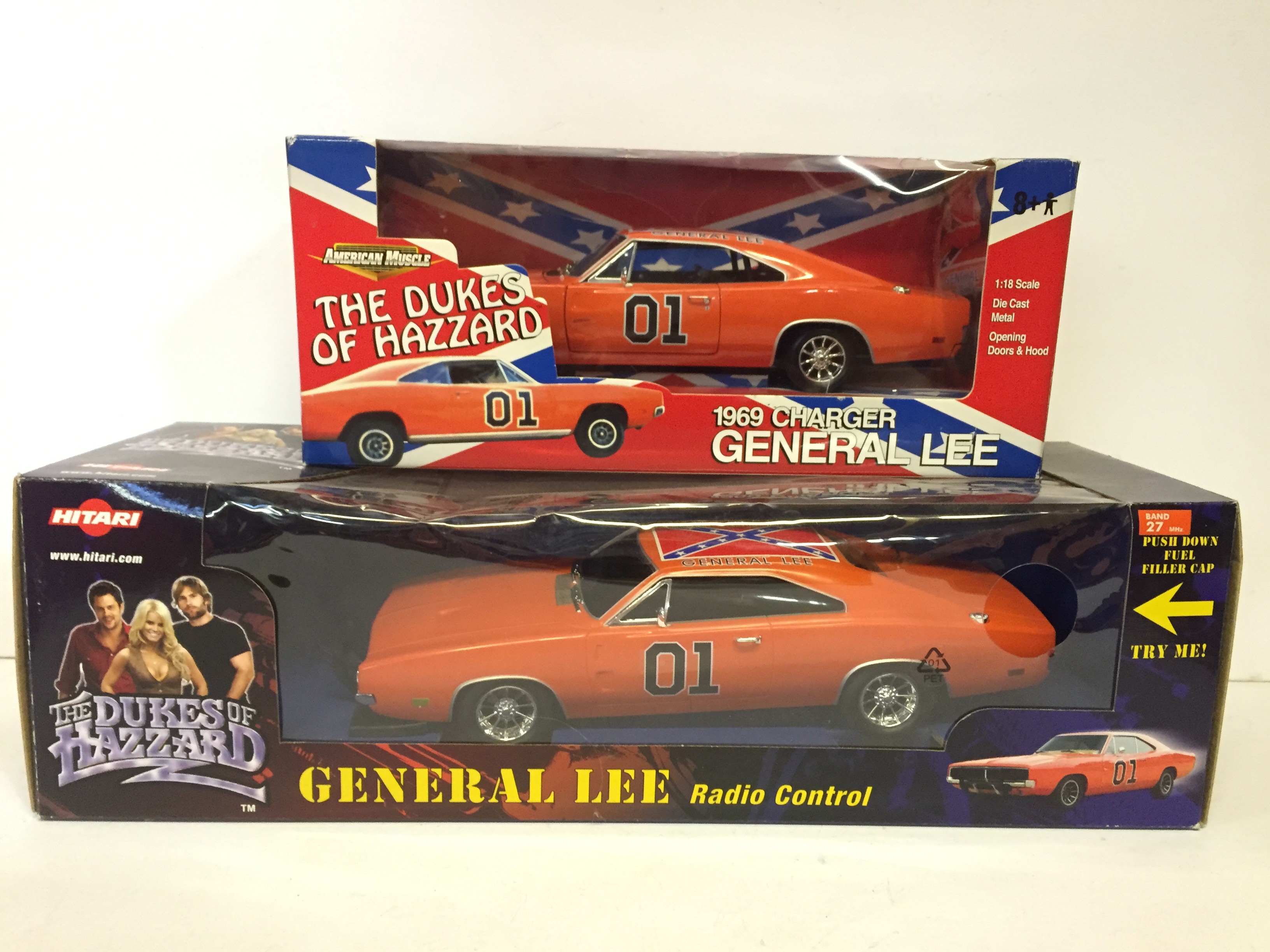 American Muscle The Dukes of Hazzard 1/18 scale 1969 Charger General Lee die-cast model,