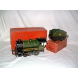 HORNBY 0 Gauge C/W No 51 BR Green 0-4-0 no 50153 and Tender. Serviced 10/2015.