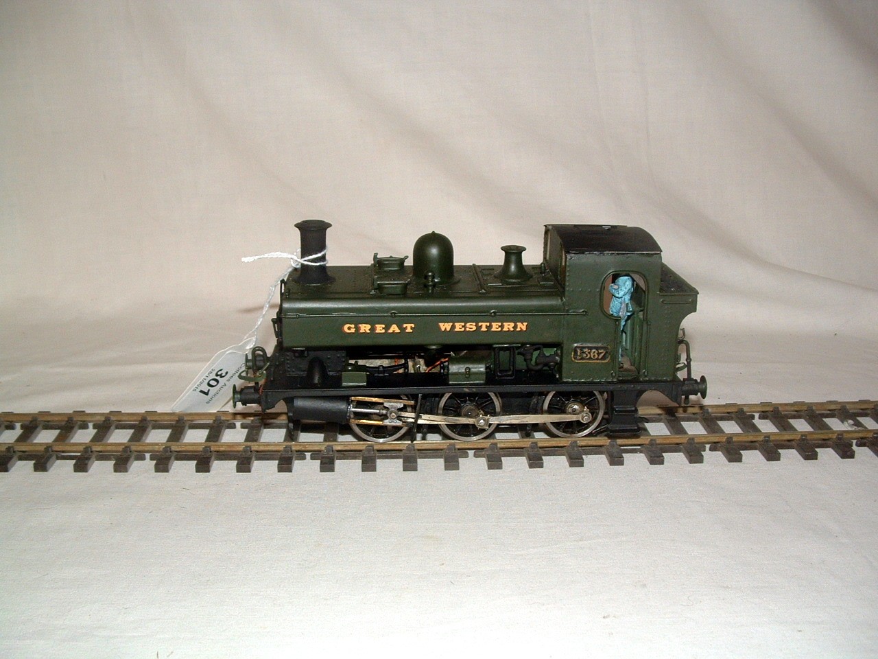 O Gauge Kit Built Brass Class 1366 0-6-0PT no 1367. Sprung Buffers.