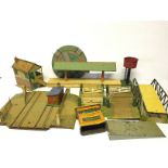 HORNBY 0 Gauge - Trent Island Platform and one Ramp (Good), No 1 Signal Box for refurbishment,