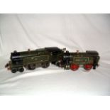 HORNBY 0 Gauge - 2 x C/W GWR Green Tanks - a no 2 Special 4-4-2T c 1935 - GWR Buttons to Boiler