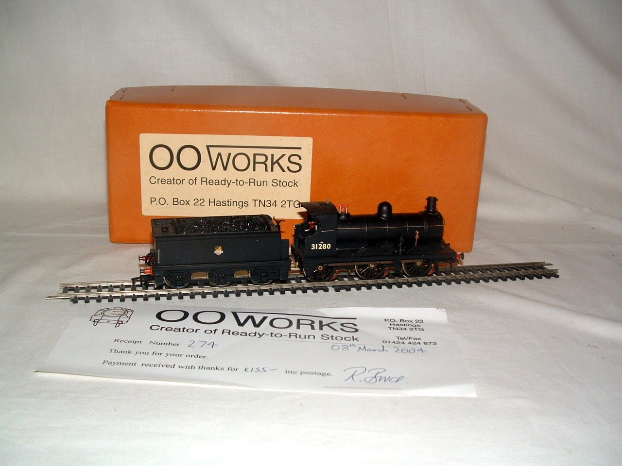 OO Works Kit Built brass BR Black Class C Wainwright 0-6-0 no 31280. Mint Boxed as supplied.