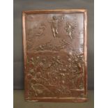 A C19th religious copper plaque, 15¼'' x 10½''