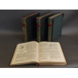 Four leather bound volumes of Punch from 1878-1892,