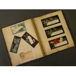 An album containing mounted Christmas cards from the late C19th