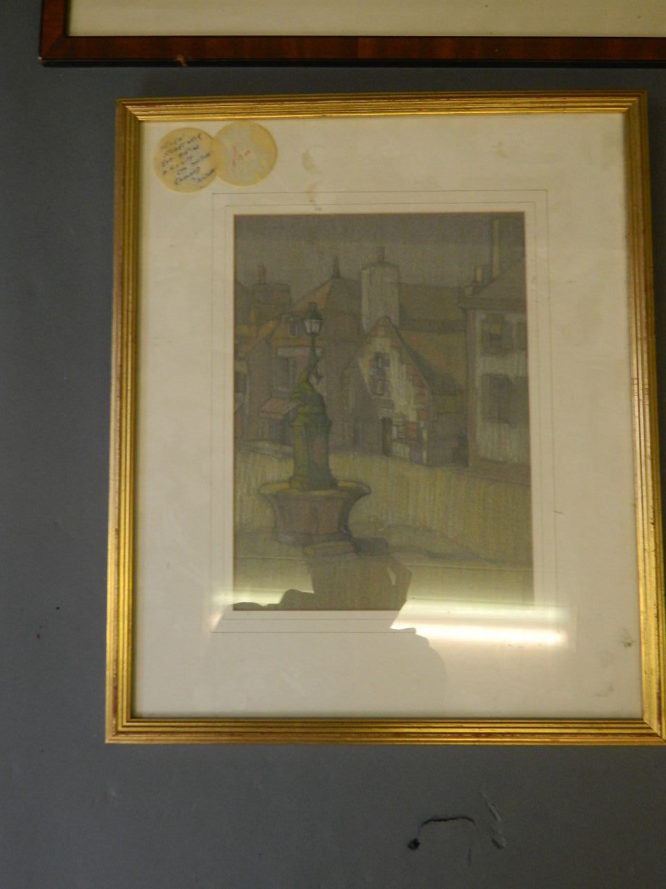A quantity of assorted prints, sketches etc, to include a C19th hand coloured print of Stockholm, - Image 6 of 6