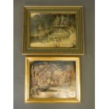Two impressionist style oils on canvas, 'The Fountain Versailles',