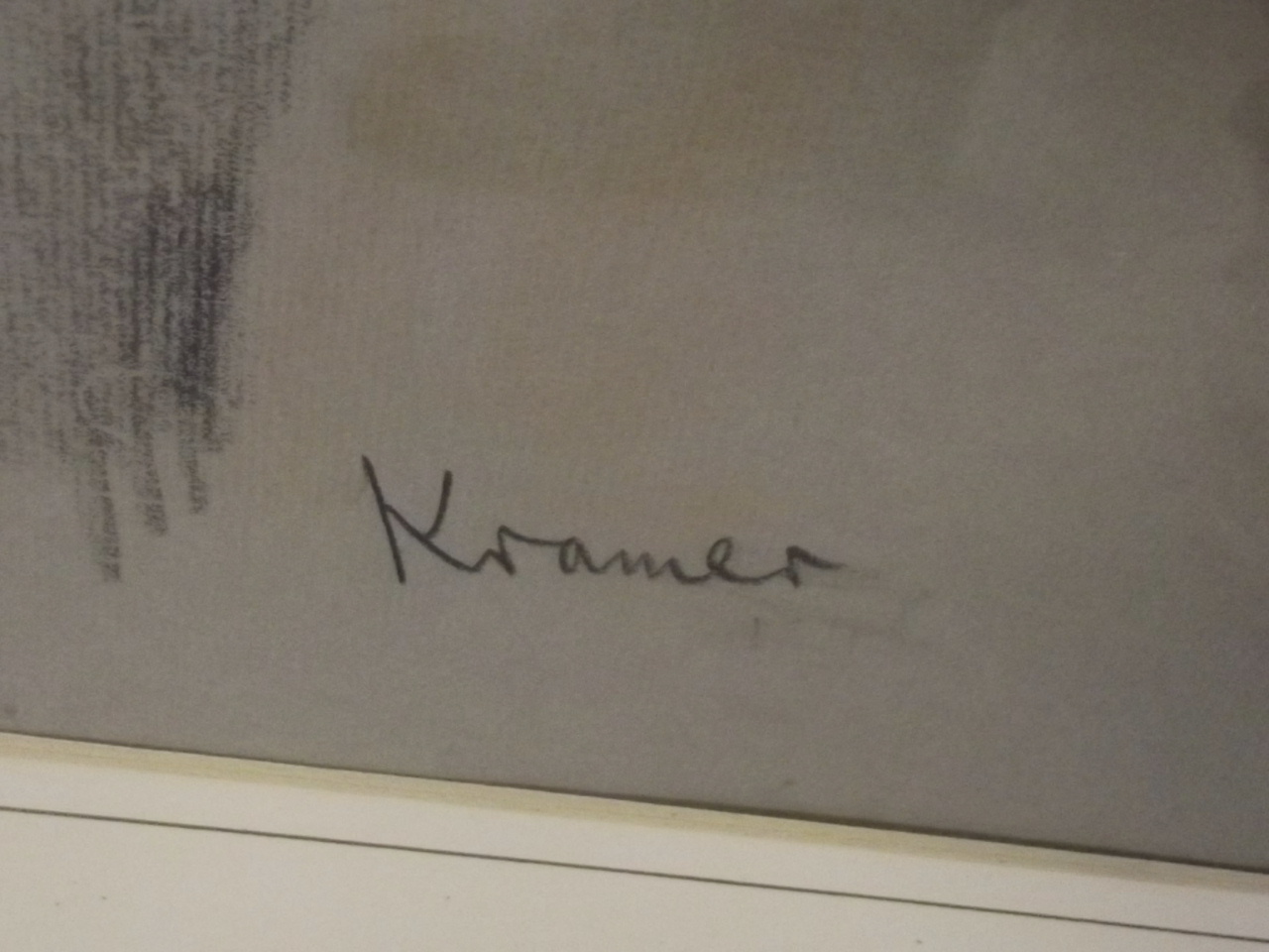 Jacob Kramer, signed ink highlighted with white, half length portrait of a young man, 18½'' x 22'' - Image 3 of 3