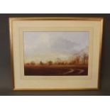 Roy Perry, signed oil, landscape, inscribed verso 'Evening Light Near Bisham', 18½'' x 12½''