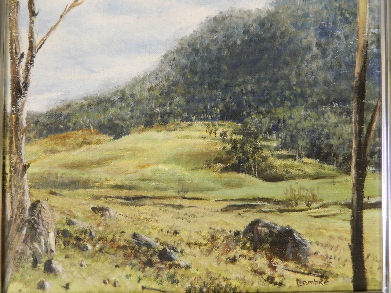 Anne Lembke, 'Watagan 1 & 2', pair of Australian oils on artist's board, 12'' x 10'' - Image 2 of 7