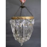 A lustre drop ceiling lamp shade, 11½" high