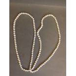 A string of pearls, 47'' long