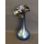 An Isle of Wight Alum Bay 'Jack in the Pulpit' vase, 9½'' high
