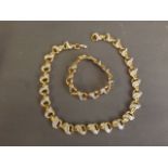 A boxed Swarovski bracelet and necklace, 6½'' long