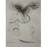 David Hockney, 'Flowers in a Double Handed Vase', etching, made for the Birgit Skiöld Memorial