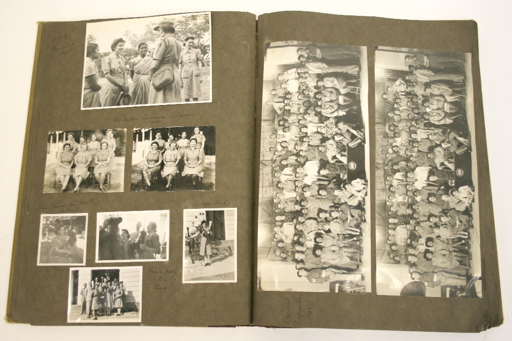 Photograph Album Compiled by Mrs M E Douglas Commanding Officer of Women’s Auxiliary Corps (W.A.C) - Image 6 of 7