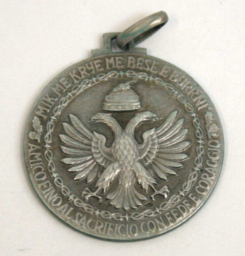 Italian 9th Army Service in Greece / Yugoslavia Medal in Silver, medal has the ribbon loop but no - Image 2 of 2