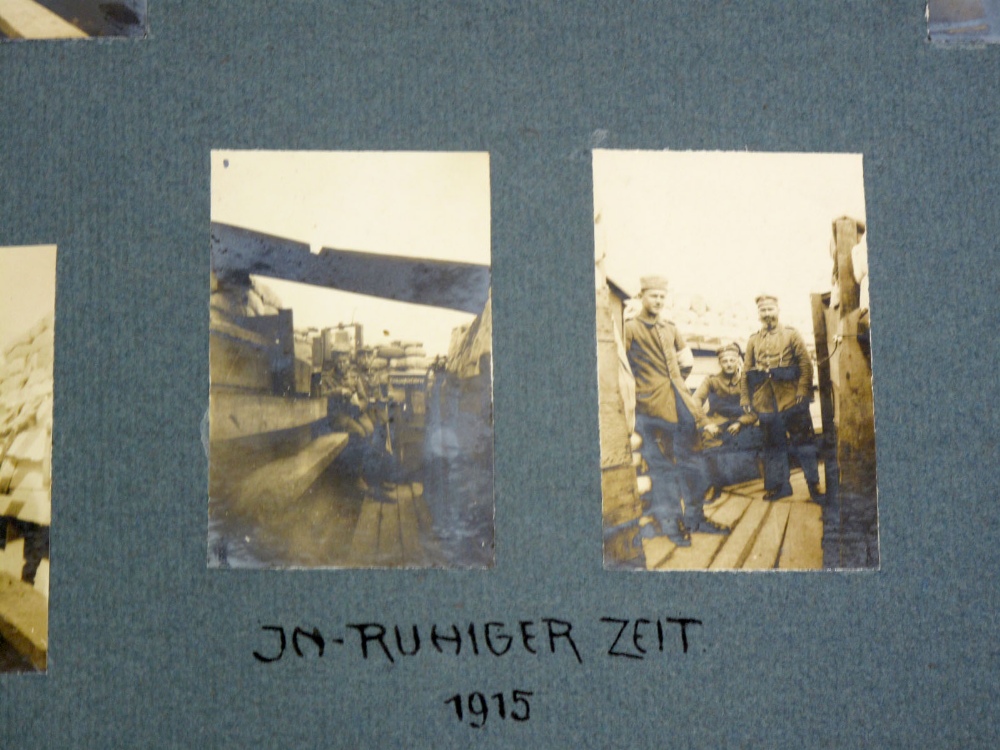 Imperial German Photograph Album Pair, the albums consist of snapshot photographs and postcards. The - Image 6 of 9