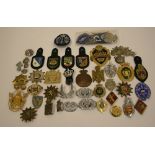 Selection of International Police Badges mostly of European nations including Polish, German,