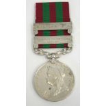 Indian General Service Medal 1895-1902, medal is with two clasps Punjab Frontier 1897-98 and