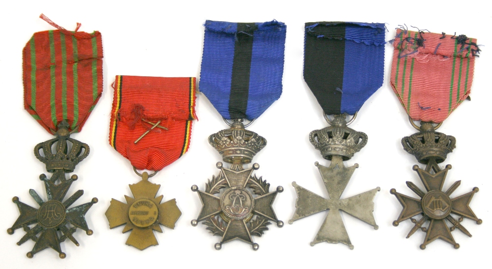 Selection of Belgium Medals consisting of Knight's Cross of the Order of Merit of the sword, Great - Image 2 of 2