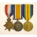 1914-15 Star Trio Royal Field Artillery awarded to “55729 A BMBR W.H. ORRELL R.F.A.”. Medals are