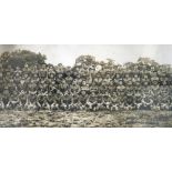 1915 Royal Engineers Unit Photograph being a wide angle image of the officers and men of A Coy 7th