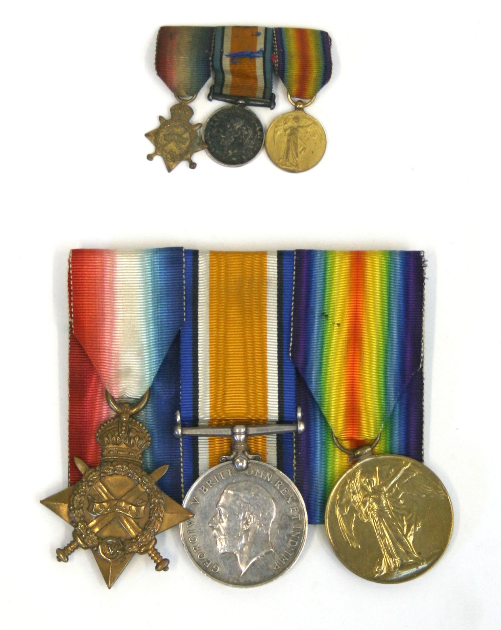 1914-15 Star Trio Royal Flying Corps / Royal Air Force Aerial Gunner, the medals were awarded to “