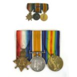 1914-15 Star Trio Royal Flying Corps / Royal Air Force Aerial Gunner, the medals were awarded to “