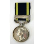 Victorian Punjab 1848-49 Campaign Medal 24th Foot Killed at the Battle of Chilianwala, the medal