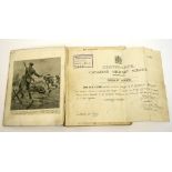 Exceptional WW1 1916 Grenade Training Course Book compiled by 441208 Sergeant E G Bassett 32nd