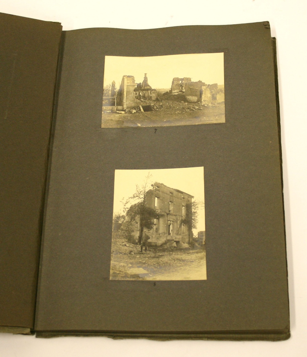 Imperial German 1916 Photograph Album taken on the Western Front in the Verdun area. The album has a