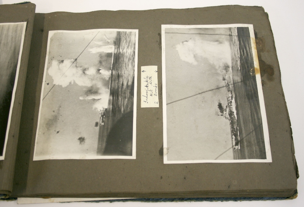 Rare and Interesting WW2 Fleet Air Arm Photograph Album consisting of black and white photographs - Image 4 of 7