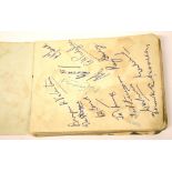 Autograph Book of Cricket Interest, most of the autographs are of Kent County Cricket Club