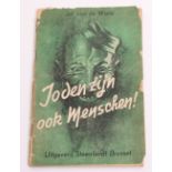 Belgium Anti-Semitic Publication “Joden zijn ook menschen!” produced in 1942, cover has an