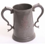 Cambridge University Pewter Rowing Trophy Cup 1894, engraved “J C B C Trial Eights” and then with