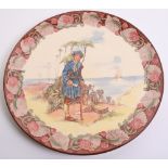 Large Royal Doulton Charger D5687 Treasure Island Long John Silver. Accompanied by a Davenport