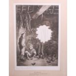 WW1 Bruce Bairnsfather Print with Original Signature, the black and white print which is titled So