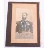 Photograph and Signature of the first Winner of the Victoria Cross, Rear Admiral C D Lucas Royal