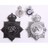 Metropolitan Police George VI Badges, Kings crown, black star helmet plate (missing one lug