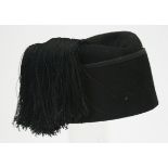 Italian Fascist Fez with black tassels to the top section. Interior has original sweatband and