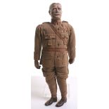 WW1 Period Earl Kitchener of Khartoum Patriotic Doll complete with its khaki uniform with collar