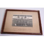 Inter War 99 Bomber Squadron Royal Air Force Framed Photograph, the image shows pilots of the