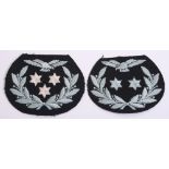 Royal Air Force Master Aircrew Cloth Arm Badges 1946-50, consisting of Aircrew 3 and Aircrew 2