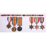 Selection of WW1 & WW2 British Medals consisting of 1914-15 star awarded to “No 3603 SEPOY NADIR ALI