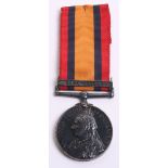 Queens South Africa Medal Bedfordshire Regiment, the medal has single clasp Cape Colony and was