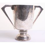 Fine Quality Hallmarked Silver Cup, Durham Light Infantry / 268th Anti-Aircraft Battery Royal