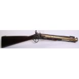 Brass Barrel Flintlock Blunderbuss c.1800, 31" overall, barrel 15.5" with Tower private proofs, part