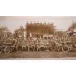 Large 1915 Army Service Corps Armourers Group Photograph being a wide angle group image of