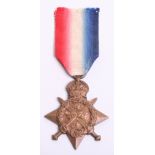 Scarce 1914 Star Indian Recipient 47 Sikhs, medal is named in the correct style on the reverse “No